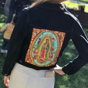 Custom Made Lady of Guadalupe Denim Jacket